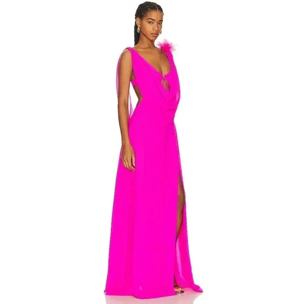 NEW- NWT For Love & Lemons Davis Gown Pink Size XS - Picture 2 of 7